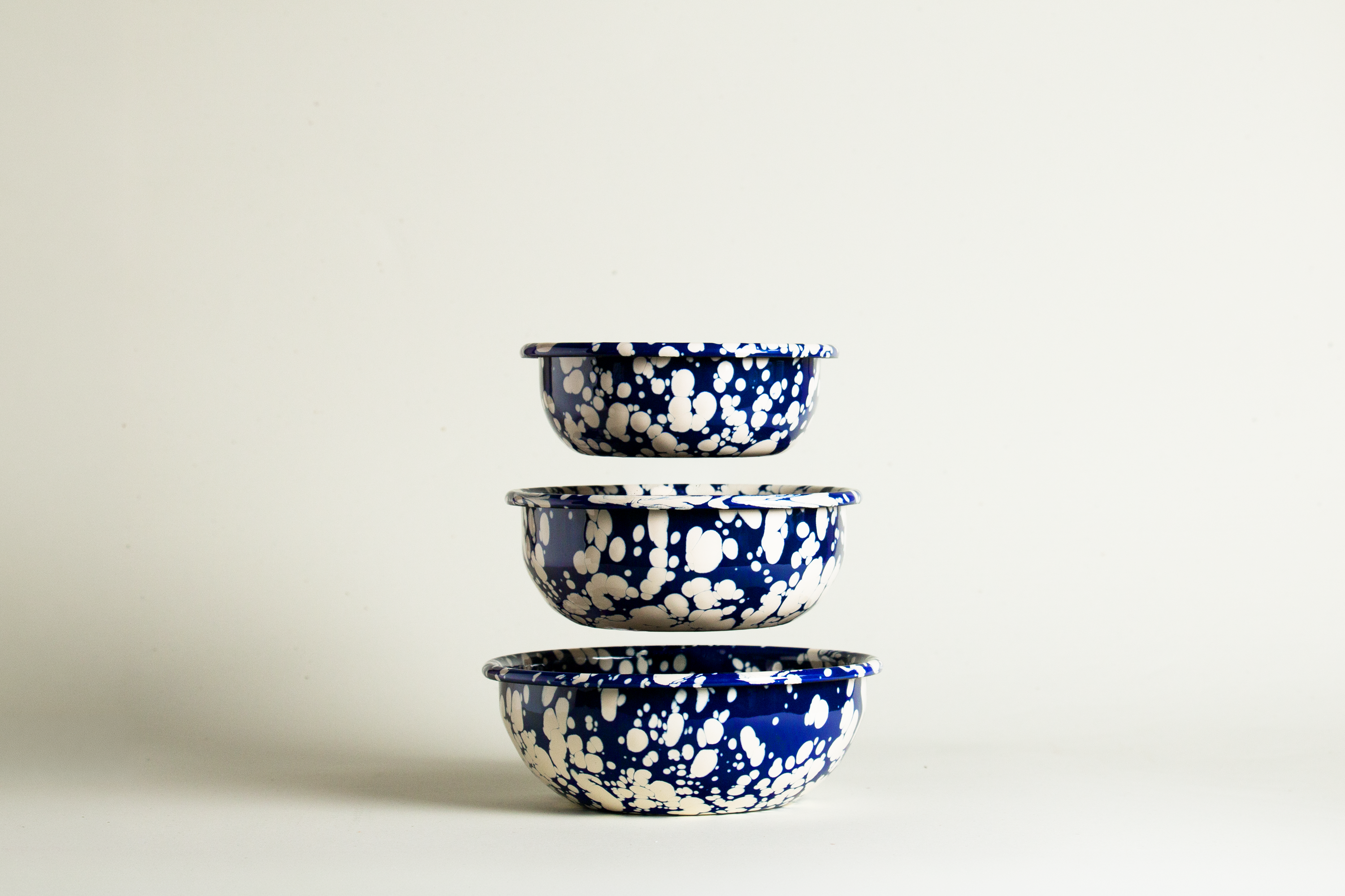 BOWL-SET <br> Cobalt/Ecru