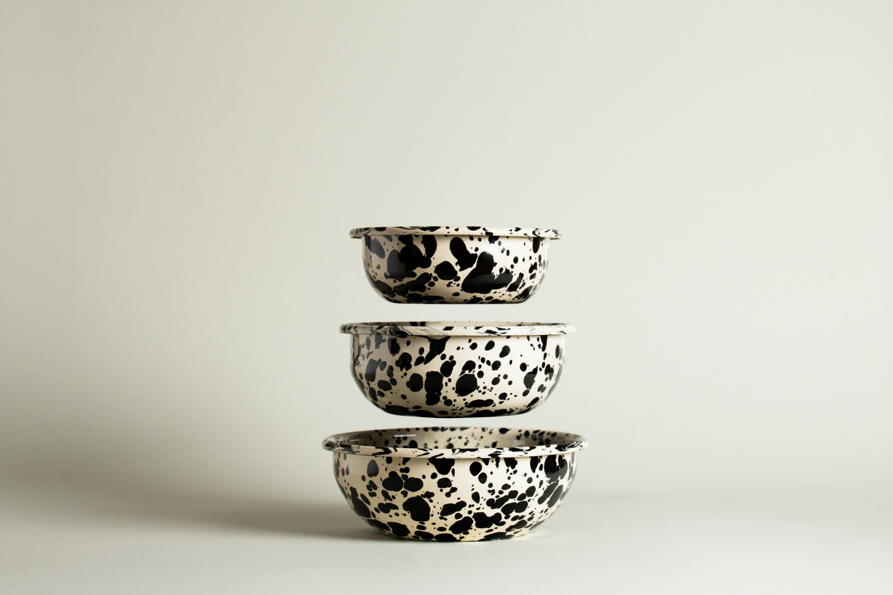 BOWL-SET <br> Ecru/Onyx