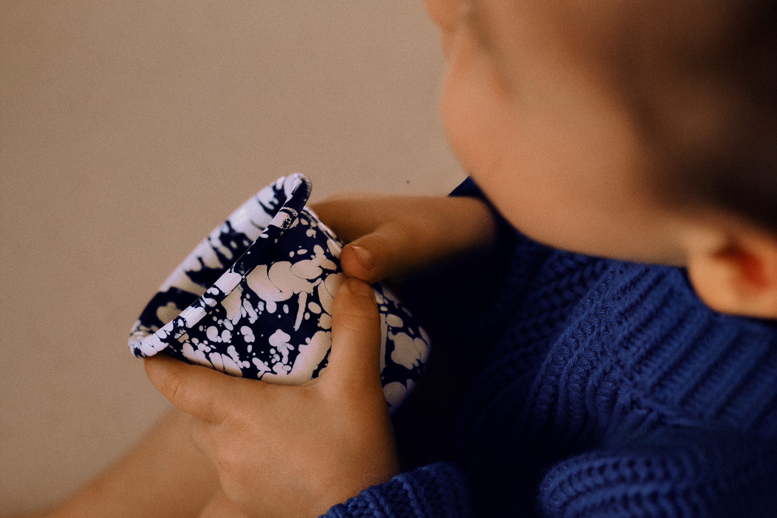 MINI-MUG  <br> Cobalt/Ecru